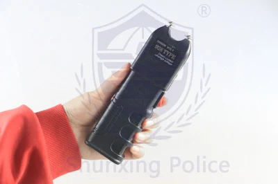 Bastone elettrico portatile per autodifesa, pistola stordente elettrica con tocco del corpo con torcia elettrica