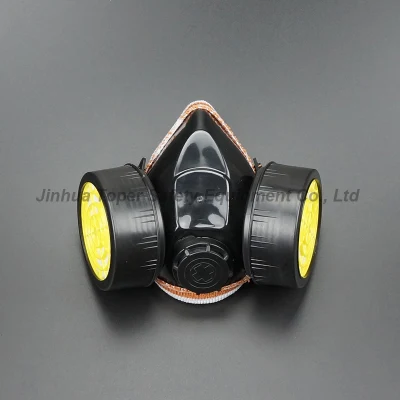 Maschera respiratoria chimica protettiva con maschera antigas a doppio filtro (CR306)