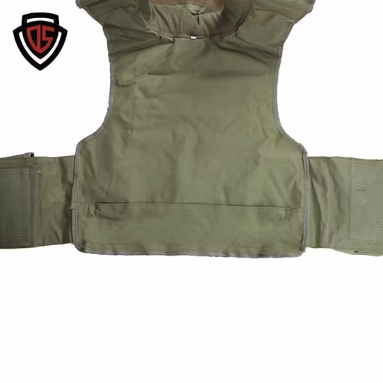 Gilet antiproiettile tattico nero morbido ad aria con doppio portapiatti sicuro